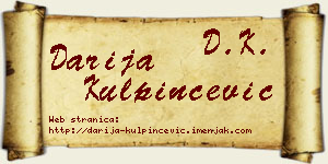 Darija Kulpinčević vizit kartica